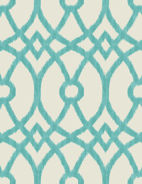 Piper Aqua Printed Grommet Panel