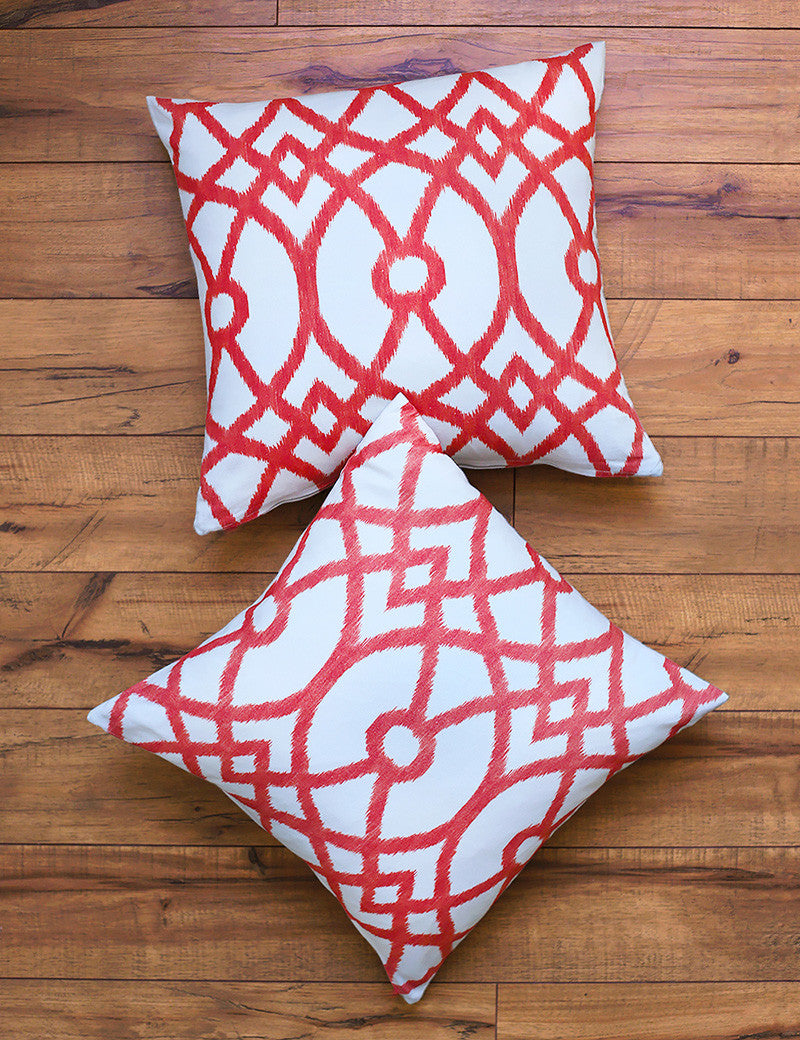 Piper Coral Throw Pillow Pair