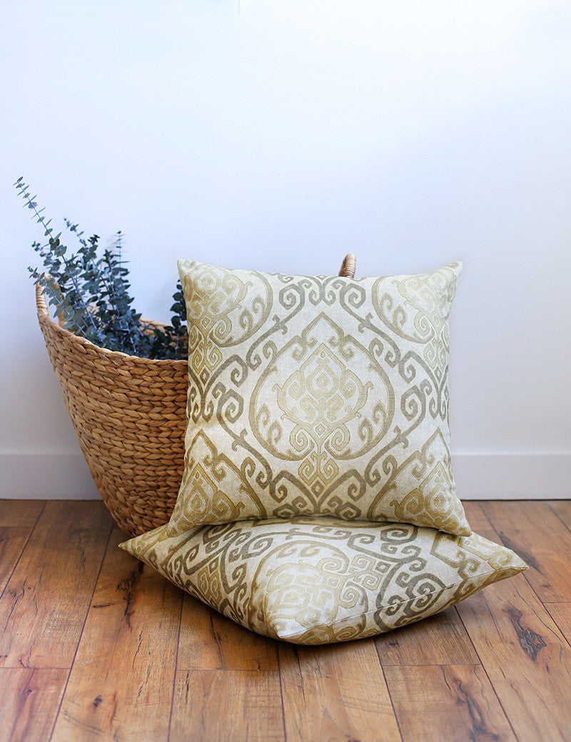 Natural throw pillows cheap
